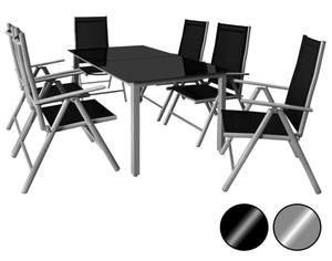 Juego de muebles plegables de aluminio para jardín, silla de posición fácil y portátil para acampar, comedor y comedor - Product Image 1