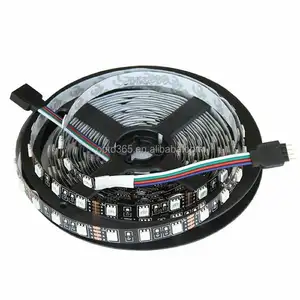 Tira de luces Led de alto Lumen, color negro, FPC, 12V, 24V, 5050 RGB, 60Led/M, resistente al agua