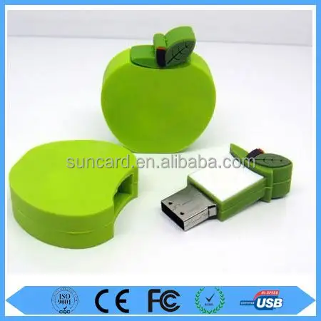 Großhandel apfel förmige USB-Flash-Laufwerk mit voller Kapazität und Fabrik preis