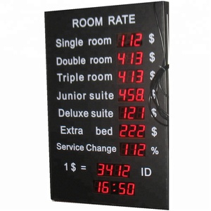 Sân bay khách sạn ngân hàng kỹ thuật số biển LED tệ Tỷ Giá Hối Đoái Bảng hiển thị - Product Image 1