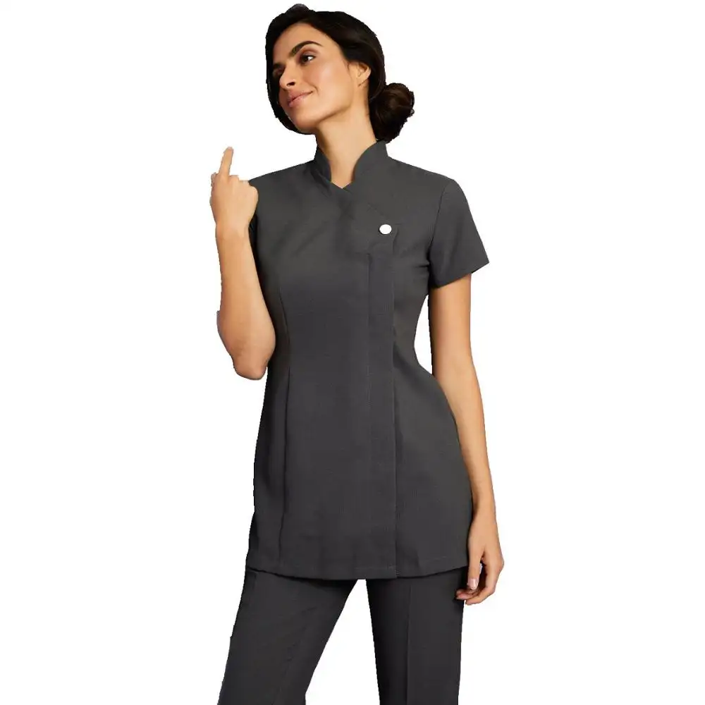 Factory Customized New Style Beauty Salon Spa Uniform Tunics