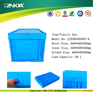 70l <strong>Crate</strong> Plastic Heavy Duty Boxes Plastic Folding <strong>Shipping</strong> Container Box with Lid Tool Container Plastic <strong>Crates</strong> for Produce - Product Image 2
