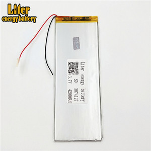 Lipo tablet PC <strong>3</strong>,7 V 3074127 rechargeable 4200 mAh lithium polymer battery - Product Image 1