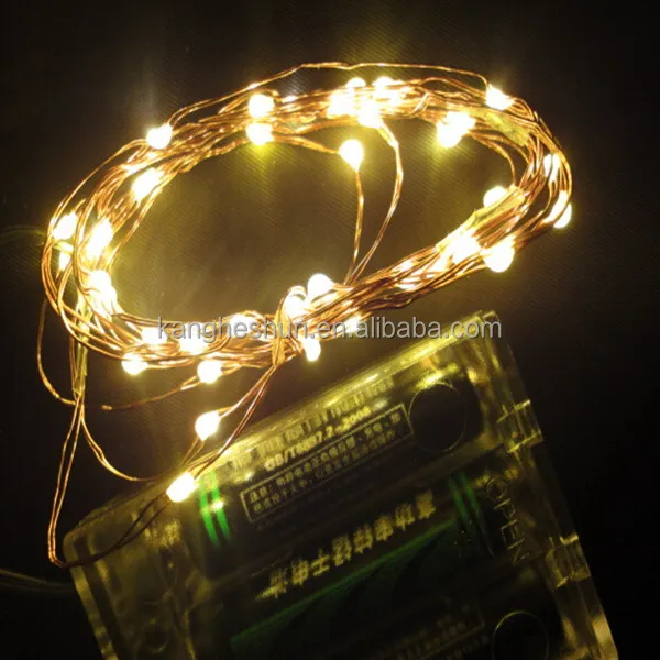 High Quality 5M 10M Battery Operated Silver Copper Wire Micro Led Decorative Fairy String Lights