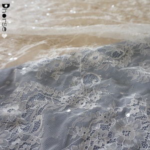 Top End French <strong>Lace</strong> Latest <strong>White</strong> Color <strong>Lace</strong> With Sequins Luxury Net <strong>Lace</strong> for Bridal DHFL0693 - Product Image 3