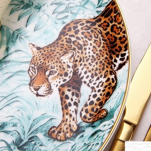 Hôtels <span class=keywords><strong>France</strong></span> souvenir touristique plaques en céramique animaux peinture à l'encre - Product Image 5