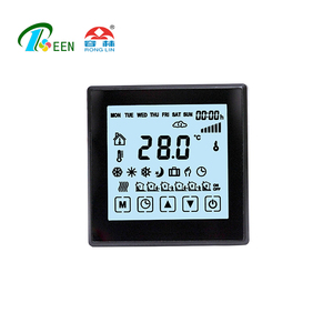 Thermostat Design Touch Screen HAVC Simple Home Cheap Smart Thermostat Wifi Control By Smartphone