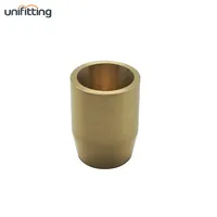 Small Cylinder Simple Brass Metal Candle Jar, B-FCS-3040-PS