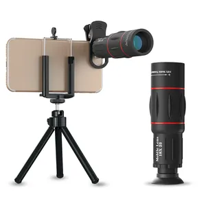 APEXEL top seller 2019 Mobile Phone Telescope with Tripod 18X Optical Zoom Camera Lens for Cell phone iPhone