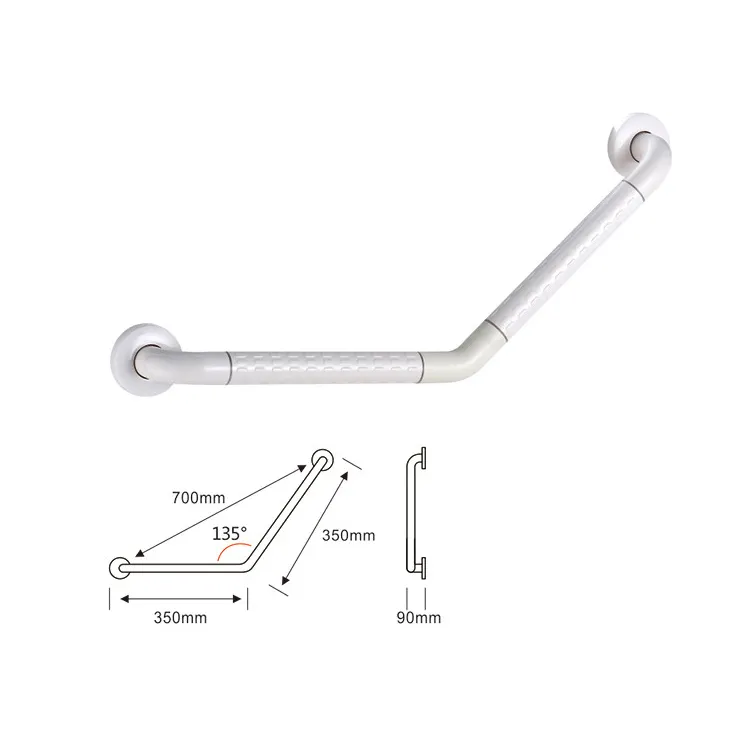 Bathroom Safety Anti-Skid ABS Handrail Stainless Steel Grab Bar