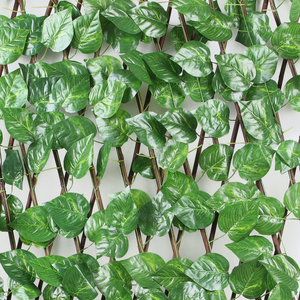 Nuevo diseño artificial ampliable willow enrejado cerca artificial retráctil cerca para decorativas de plástico hierba pared - Product Image 4