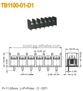 Blok Terminal 4 Posisi 60A 600V Seri TB