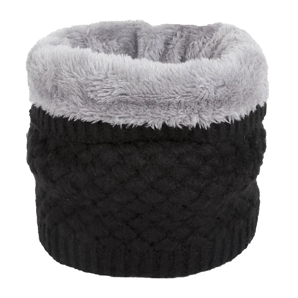 Chunky Acrylic Novelty Knitted Neck Warmer Lining Women OEM Scarves Custom Make Newest Scarf with Faux Fur Acrylic,100% Acrylic