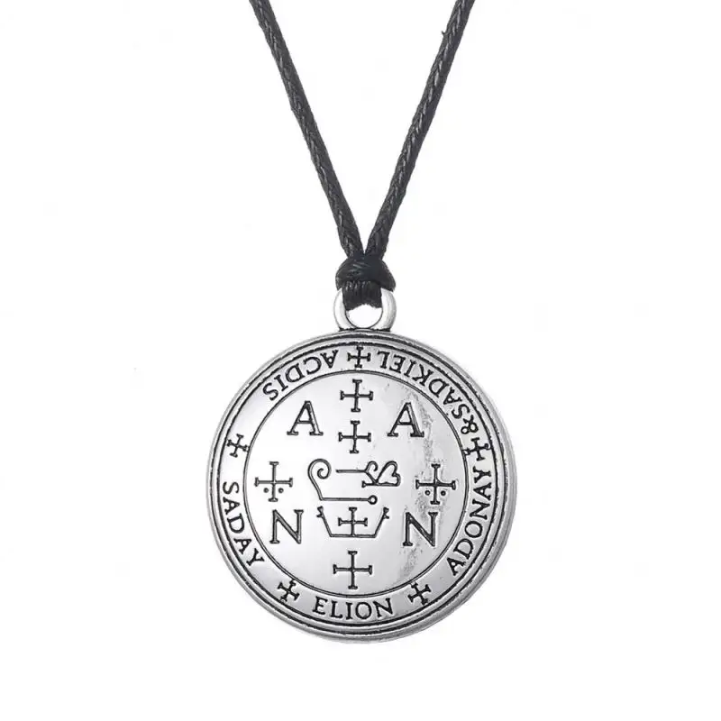 Sigilo of Archangel-collar con colgante de Thavael Enochian, amuleto Talismán, joyería de Ángel Vintage, Unisex