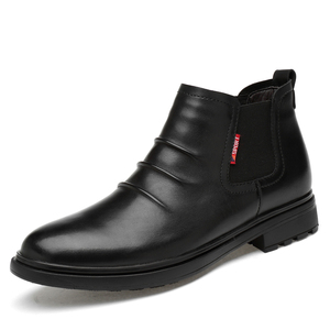 Ventes d'usine <span class=keywords><strong>en</strong></span> <span class=keywords><strong>cuir</strong></span> véritable homme <span class=keywords><strong>chelsea</strong></span> bottes mode noir bottes confortables - Product Image 1