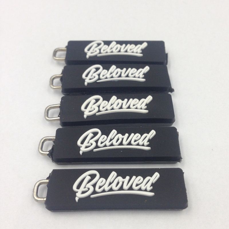 Пользовательский дизайн ПВХ резиновая молния с персонализированным логотипом