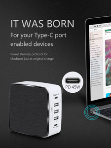 Innovador caliente 60W 65W tipo C multipuerto rápido viaje portátil cargador Usb C cargador rápido adaptador de corriente tipo-c Pd <span class=keywords><strong>Hub</strong></span> cargador - Product Image 5