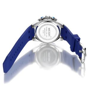 <span class=keywords><strong>Megir</strong></span> 2083-<span class=keywords><strong>Montre</strong></span>-bracelet à quartz pour <span class=keywords><strong>homme</strong></span> avec boîtier en alliage bleu, stylée, tendance, avec bracelet en silicone, <span class=keywords><strong>prix</strong></span> d'usine - Product Image 6