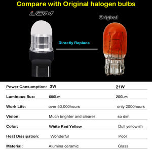 Ampoule LED rouge P21W T20 PY21W W21W W16W T15 7443 W21/5W 7440 BAU15S Lumière de voiture T25 Ba15s Bay15d DRL Lampe automobile 12V 24V Clignotant - Product Image 5