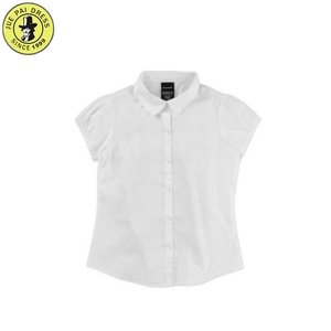 Chemise d'uniforme scolaire 100% coton Chemise blanche <span class=keywords><strong>Blouse</strong></span> bleue - Product Image 2