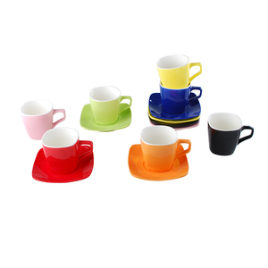 Coffee <strong>Mug</strong> Ceramic Porcelain Coffee <strong>Mug</strong> <strong>Set</strong> with Saucer <strong>Stacking</strong> Coffee <strong>Mugs</strong> Gift <strong>Sets</strong> with Stand - Product Image 2