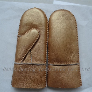 2017 Español Napa Guantes de Cuero de piel de Cordero Guantes de Invierno de piel de Oveja de piel de Oveja Merina - Product Image 2