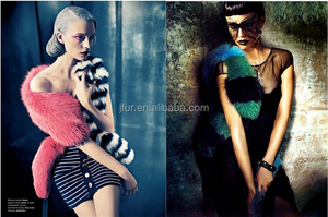 Estilo de la estrella de Super moda mejor alfombra de Color las mujeres bufanda de piel de zorro/Collar - Product Image 5