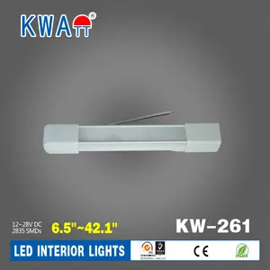 مصنع جودة عالية عالية التجويف أحدث 12V 24V 9 LED سيارة السيارات الداخلية lineat ضوء بار للقافلة ، المقصورة ، RV مع CE بنفايات