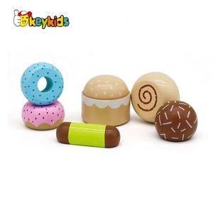 Most Popular Kids Pretend Play <strong>Wooden</strong> <strong>Cake</strong> Stand Toy with 6 <strong>Cakes</strong> W10B250 - Product Image 3