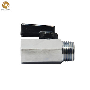 Mini robinet à bille en laiton, <span class=keywords><strong>1</strong></span>/<span class=keywords><strong>4</strong></span> pouces à <span class=keywords><strong>4</strong></span> pouces, filetage <span class=keywords><strong>femelle</strong></span> et masculin, bon marché - Product Image 4