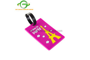 Aangepaste Gepersonaliseerde Unieke 3d Zachte Pvc Reislabels Bagage Rubberen Tas Tag Mr Mrs Crème Roze Cruise Schattige Siliconen Bagagelabel