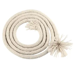 Cordons tressés 100% <span class=keywords><strong>coton</strong></span> imperméables - <span class=keywords><strong>Corde</strong></span> de passepoil écologique pour sacs et chaussures - Product Image 1
