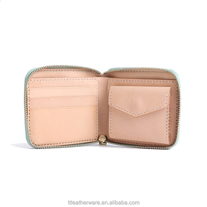 Women's Genuine Tanned Leather Zipped <b>Wallet</b> with Coin Slot - Product Image 4