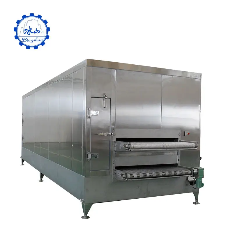 Tunnel freezer fillet cryogenic fish processing machines ce iqf green pea/okra/potato quick freezing