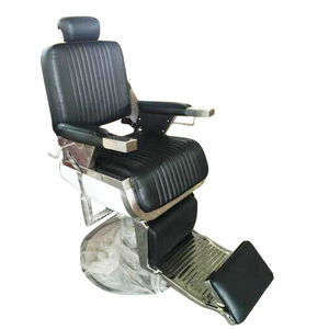 Silla de peluquero reclinable para hombre, silla de barbero con bomba hidráulica resistente, silla de barbería - Product Image 2