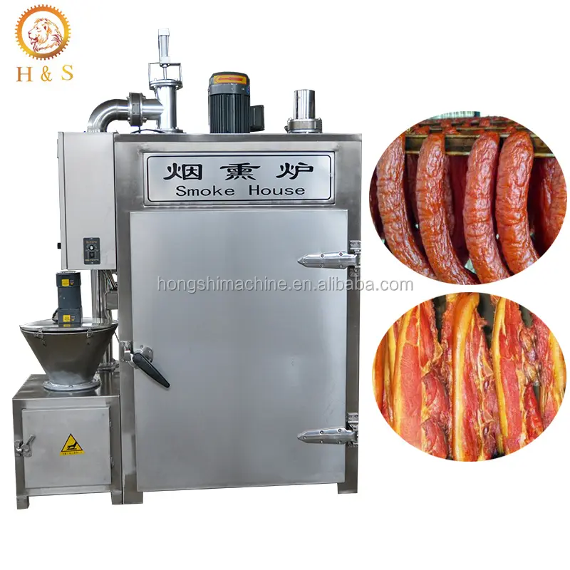 Automatic meat food sausage smokehouse machine/fish meat smoking oven