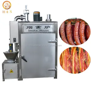 Automatic meat food sausage smokehouse machine/fish meat smoking oven