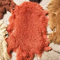 ALICEFUR venta al por mayor de piel de oveja de color Pelo Rizado Mongol de piel de oveja para venta