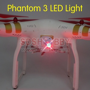 Phantom 3 LED Rosso e Luci Blu Lampeggianti di Avvertimento Luci Illumina il Tasto Pilot - Product Image 2