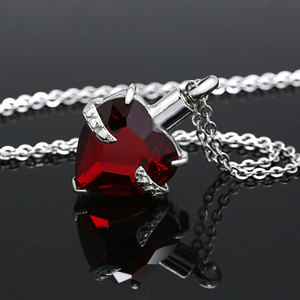 <span class=keywords><strong>Pendentif</strong></span> d'urne de cendres en cristal, bijoux de crémation en acier inoxydable marlaire, <span class=keywords><strong>pendentif</strong></span> Ruby en forme de cœur - Product Image 5