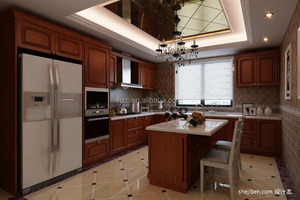 המוערכים מוצק עץ מטבח ארון/עתיק סגנון ארון - Product Image 3