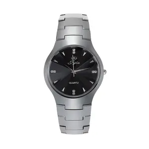 Harga Tungsten Steel Wanita Pria Fashion Pasangan Tanggal Jam Tangan Pria Stainless Steel Watch dengan Tanggal