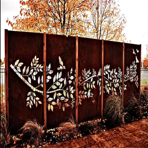 Plaque en acier corten perforés, panneau en acier corsage, 1 pièce