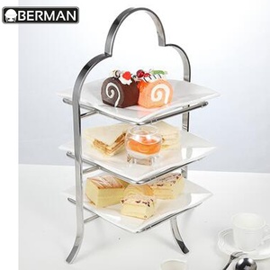 KHÁCH SẠN Cafeteria Thiết Bị Hiện Đại 3 Tier Miễn Phí Đứng <span class=keywords><strong>Glass</strong></span> Phục Vụ Platter Buffet Tráng Miệng Thực Phẩm Hiển Thị Rack/Buffet Đứng - Product Image 5