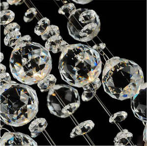 מודרני נברשת קריסטל תאורה כפול מעגל K9 ספירלת קריסטל תקרת אורות נברשות - Product Image 5