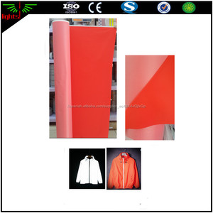 Venta directa de fábrica fluorescente naranja tela de nylon/tela reflectante de plata brillante - Product Image 1