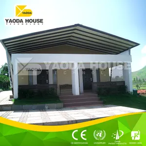 บ้านหรูสำเร็จรูปบ้านเหล็กประกอบอย่างรวดเร็ว Foshan Prefab บ้านสำหรับแอฟริกาใต้