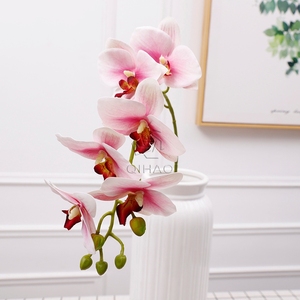 QiHao Reale <span class=keywords><strong>di</strong></span> Tocco 7 Teste In Lattice Artificiale Fiore <span class=keywords><strong>di</strong></span> <span class=keywords><strong>Orchidea</strong></span> Guangzhou per la Decorazione - Product Image 6