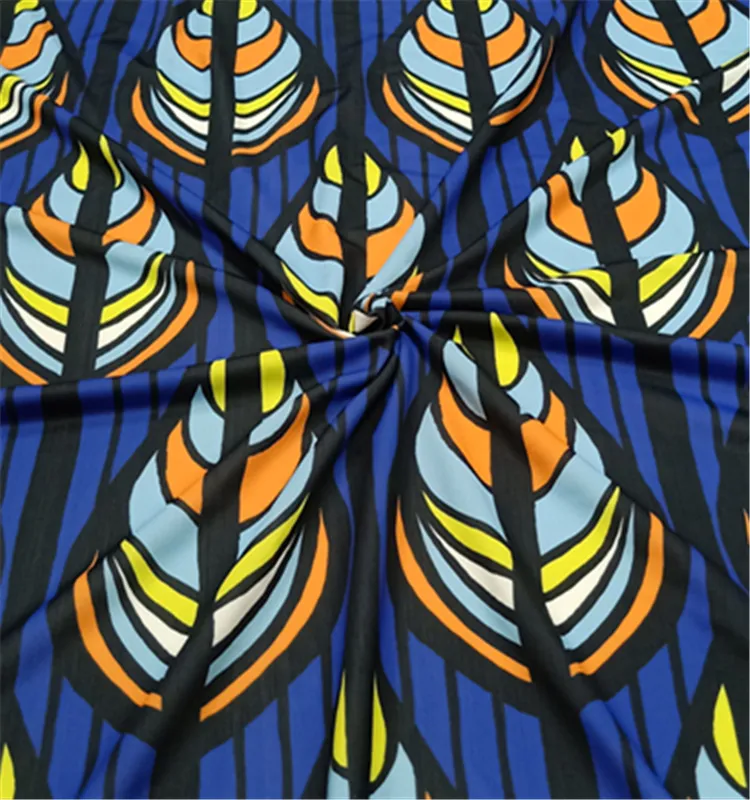 Hot Koop Een Stuk Badpakken Polyester Afrikaanse Print Badmode Stof