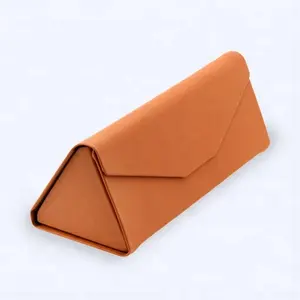 Estuche para lentes ópticas, funda creativa de cuero PU, venta al por mayor